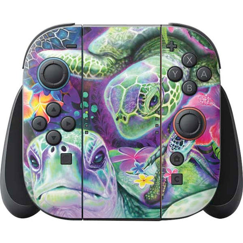 Rainbow Sea Turtles by Sheena Pike Nintendo Skins